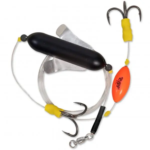 Black Cat Worm River Meerval Rig 200cm (Size 2/0) Bestseller
