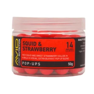 Express Levering Avid Squid & Strawberry Pop-Up Red 50g (14mm)