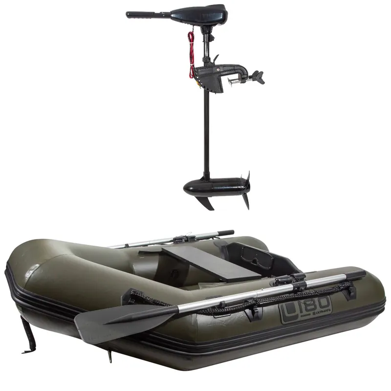 Ultimate Slatted Rubberboot + Elektromotor Set Ultimate 230 Slatted Rubberboot + 50lbs Elektromotor Alleen Vandaag