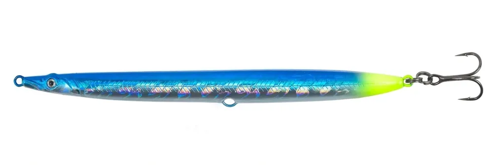Express Levering Fladen Coastal Arrow Maxximus Zeevis Pilker 13cm (22g) (Green/Silver/Yellow)