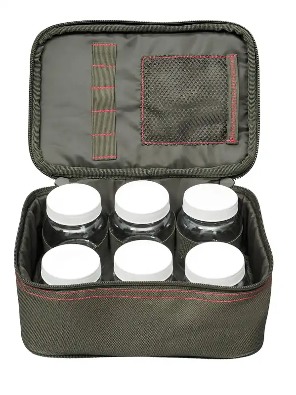 JRC Defender II Hookbait Pouch (Incl. 6 Plastic Potjes) Fabrieksprijs