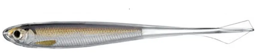 Livetarget Lures Ghost Tail Minnow Dropshot Bait Softbait 9.5cm (4 Stuks) Silver/Brown Betrouwbaar