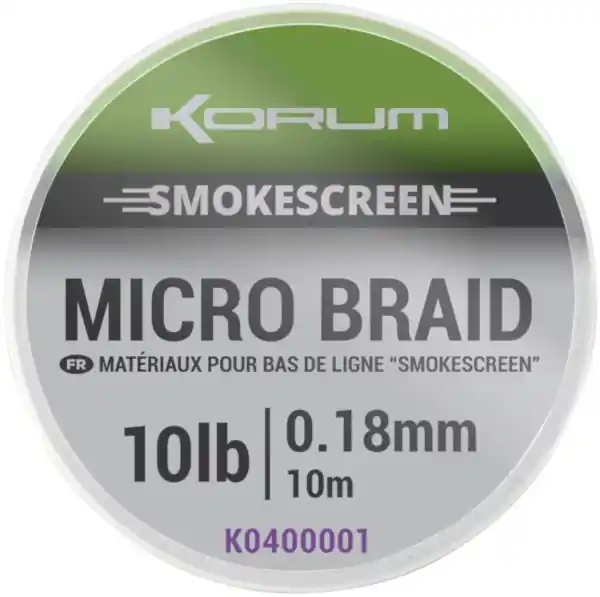 Korum Smokescreen Micro Braid 10lb 0.18mm Snelle Levering