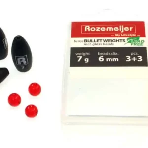 Dagaanbieding Rozemeijer Bullet Weights Beads Loodvrij 7g (Ø6mm) (3+3pcs)