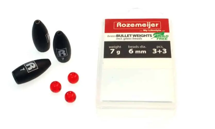 Dagaanbieding Rozemeijer Bullet Weights Beads Loodvrij 7g (Ø6mm) (3+3pcs)