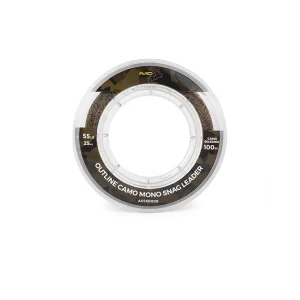 Avid Carp Outline Camo Mono Snag Leader 100m 0.60mm (25kg/55lb) Premium