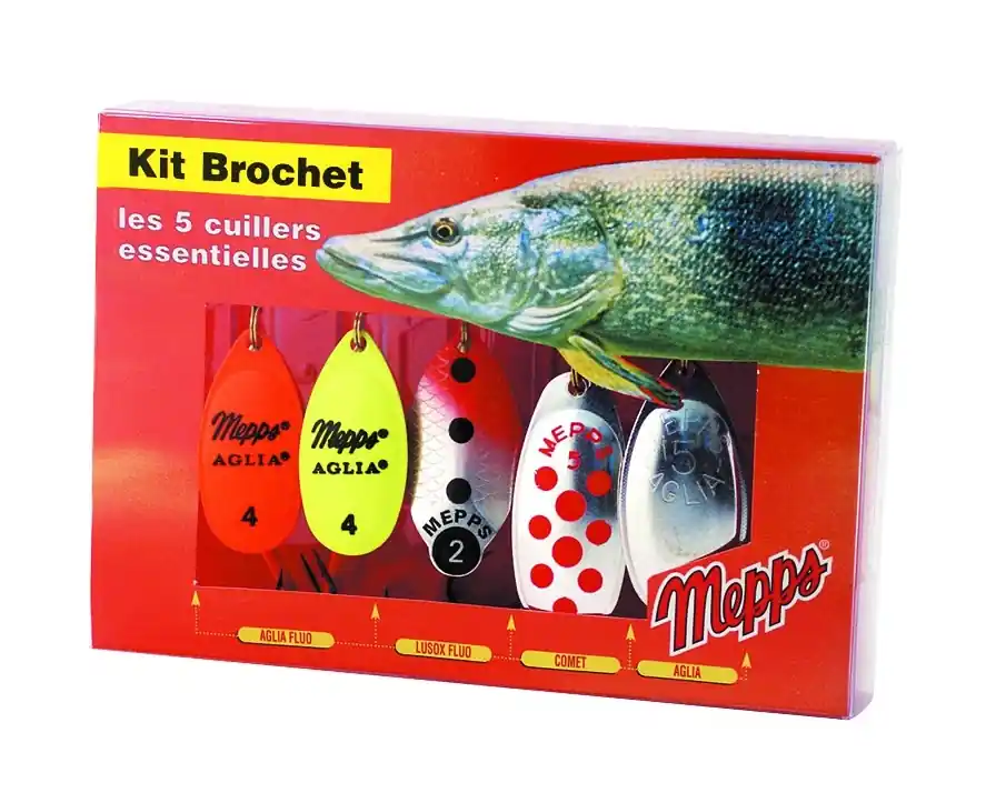 Beperkte Voorraad Mepps Spinner Kit Snoek (5 pcs)