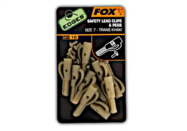 Voordeelprijs Fox Lead Clips & Pegs maat 10