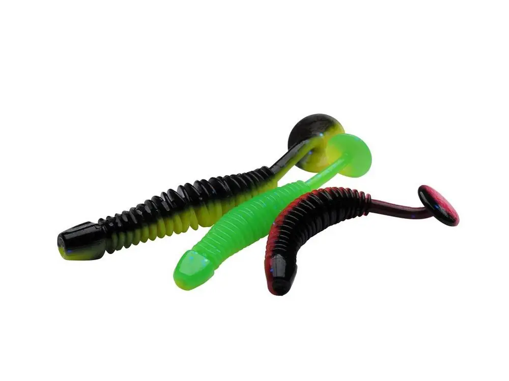 Direct Beschikbaar Berkley Powerbait Power Leech 60mm (10 Stuks) Black/Sunshine Yellow
