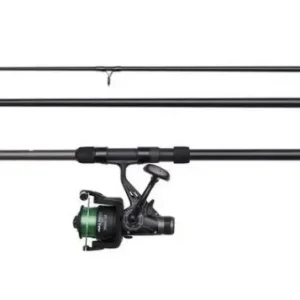Alleen Vandaag DAM Full Tech Carp Karperhengel 12ft 3lb (3-Delig) + 6000FS Karpermolen Combo