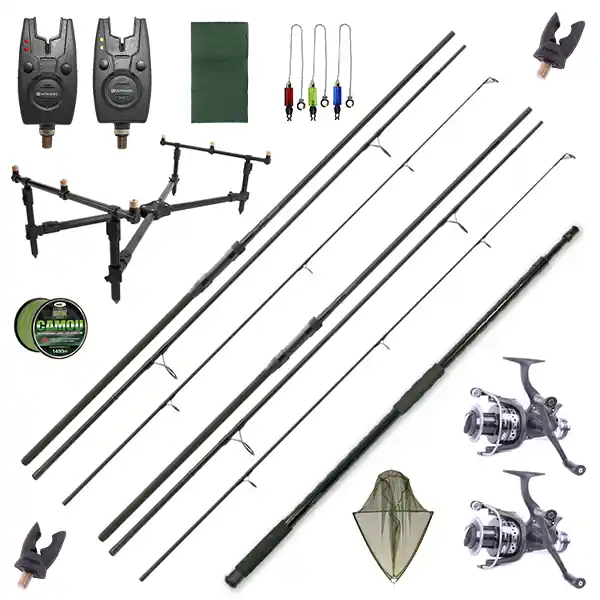Hete Deal Daiwa Black Widow Carp Set met hengels, molens en accessoires!