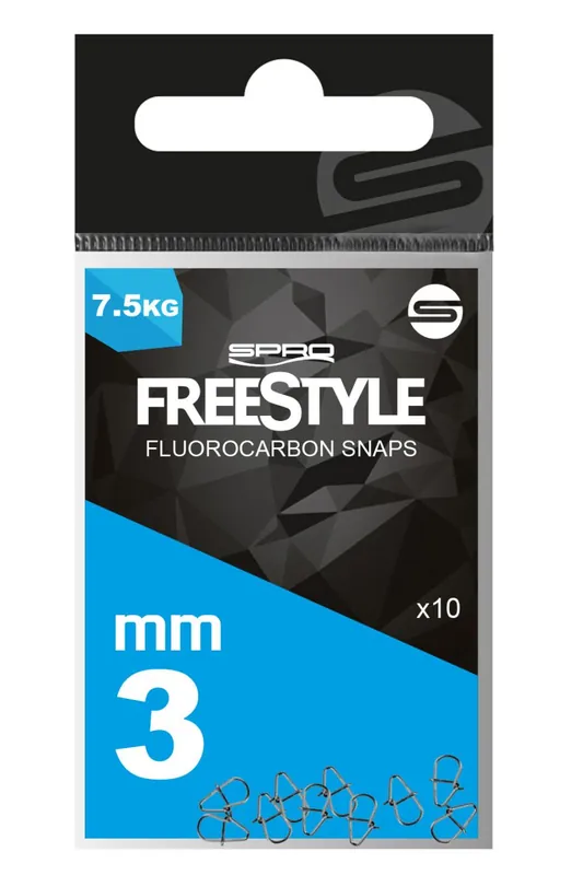 Spro Freestyle Reload Stainless Fluorocarbon Snaps (10 stuks) 4.5mm Rechtstreeks Van De Fabrikant
