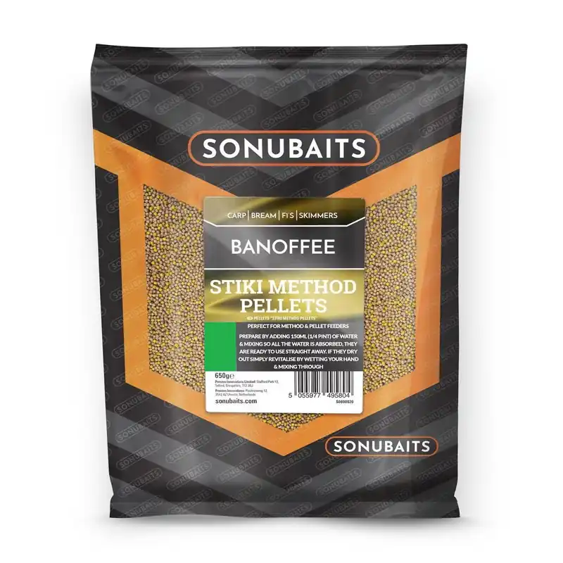 Bestel Nu Sonubaits Stiki Banoffee Method Pellets 4mm (650g)