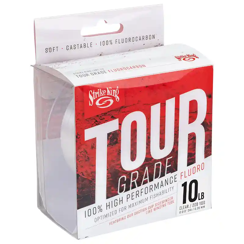 Weekendaanbieding Strike King Tour Grade 100% Fluorocarbon Line (180m) 0.20mm/6lb