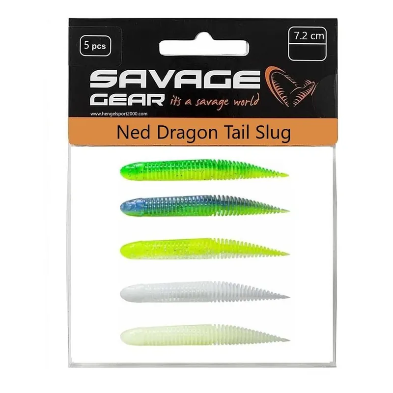Savage Gear Ned Dragon Tail Slug 10cm 5.5g Dark Water Mix Uitverkoop