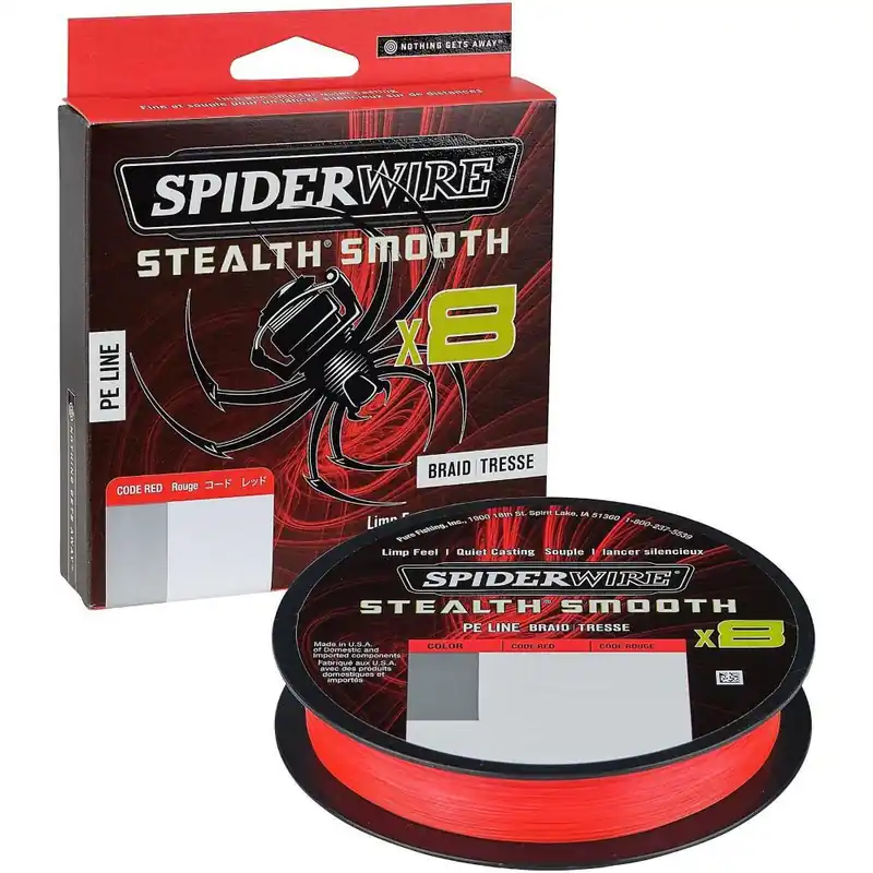 Spiderwire Stealth Smooth Code Red Gevlochten 0.06mm Hete Deal