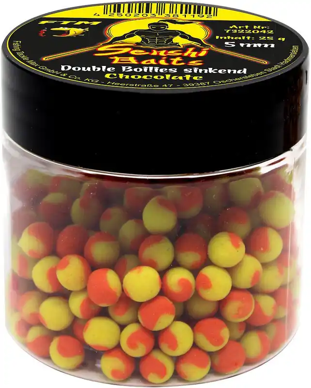 Seizoensaanbieding Senshi baits Mini boilies zinkend Double Chocolate