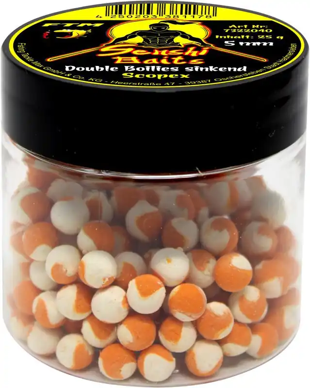 Senshi Baits Mini boilies zinkend Double Scopex Premium
