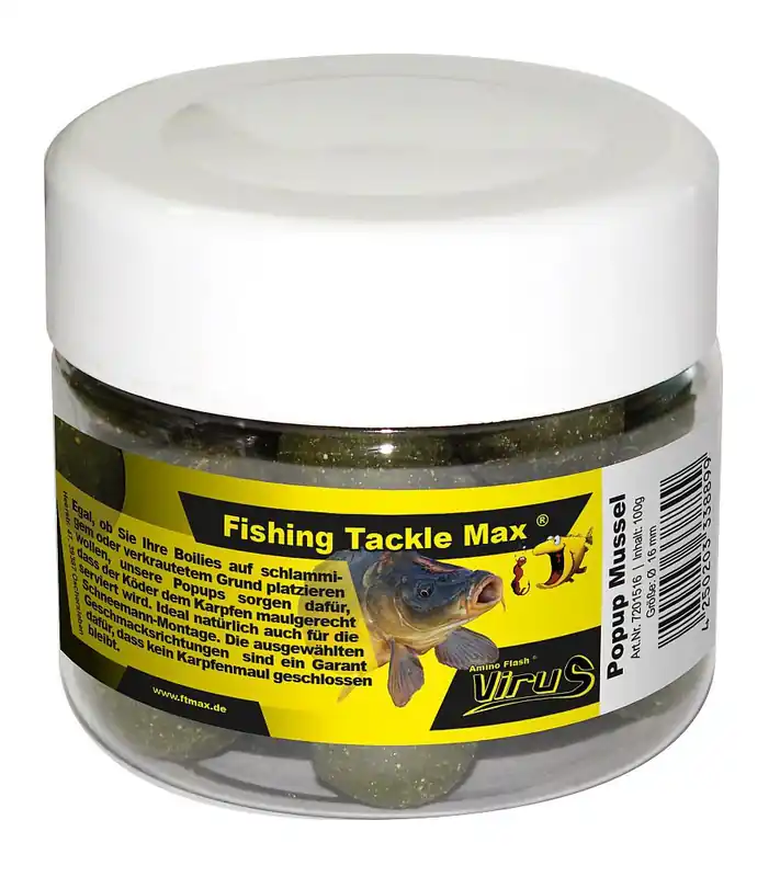 Dagaanbieding FTM Mossel Pop up boilies 20 mm