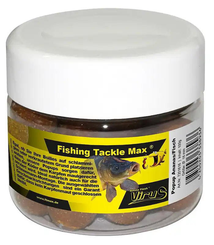 Veilige Betaling FTM Ananas Vis Pop up boilies 20 mm