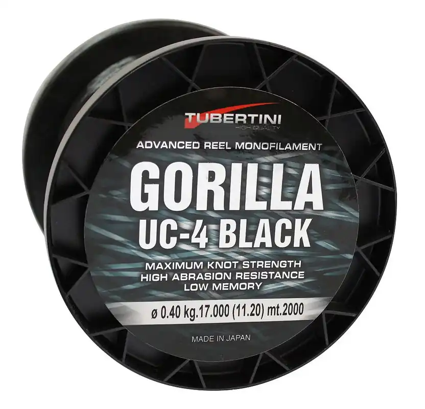 Tubertini UC 4 Gorilla Black 0.18 mm 2000 meter Favoriet