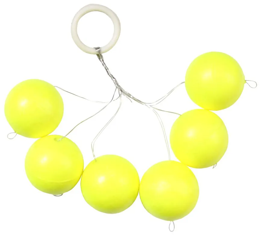 Premium Fishing Tackle Max Trout Pilots Rond 12 mm Geel
