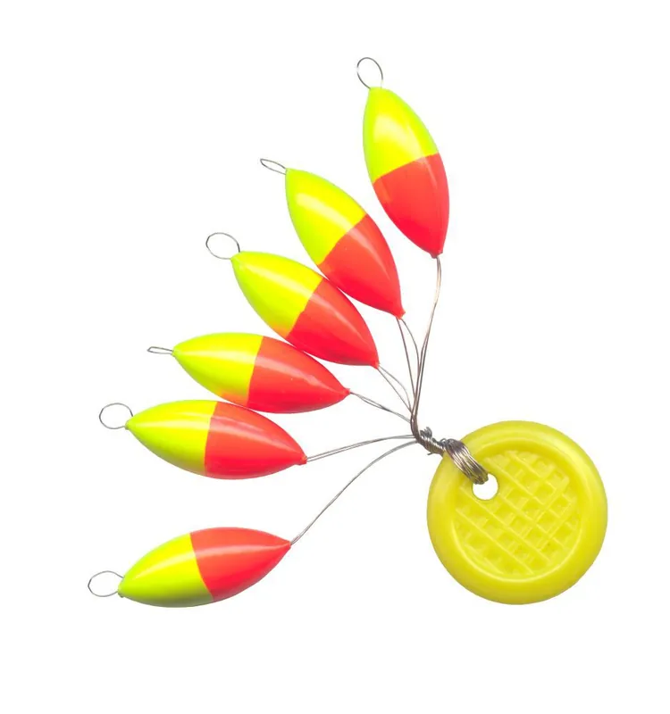 Hoge Kwaliteit Fishing Tackle Max Trout Pilots Ovaal 8 mm Rood/Geel
