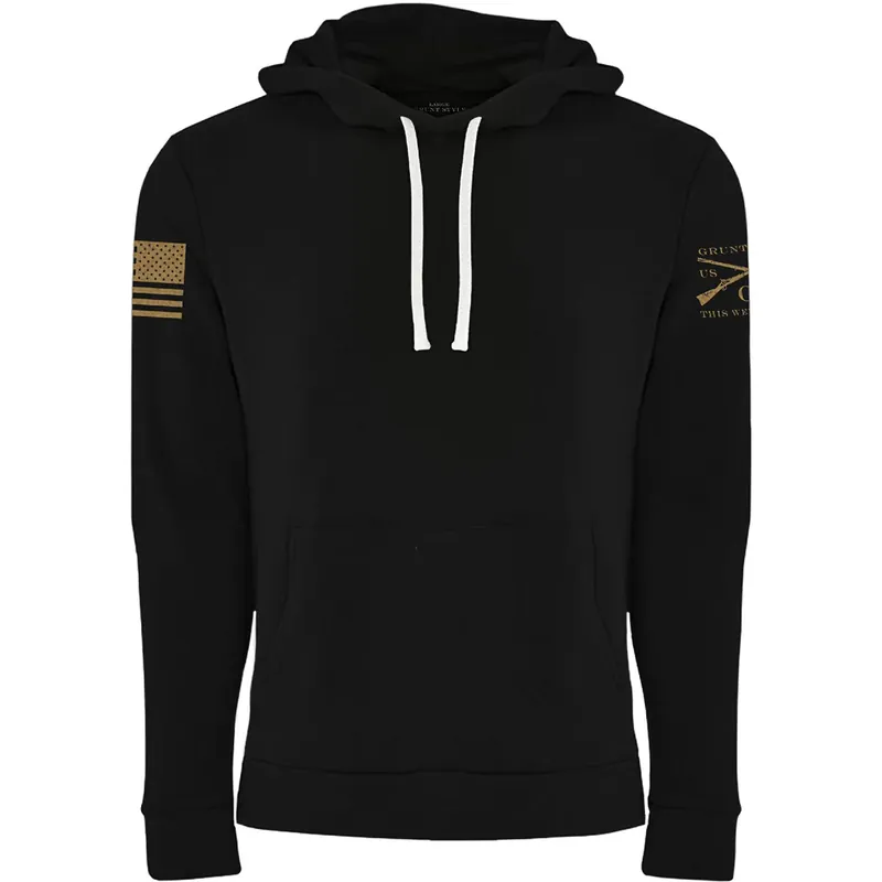 Grunt Style Premium Basic Pullover Hoodie - Zwart S Favoriet