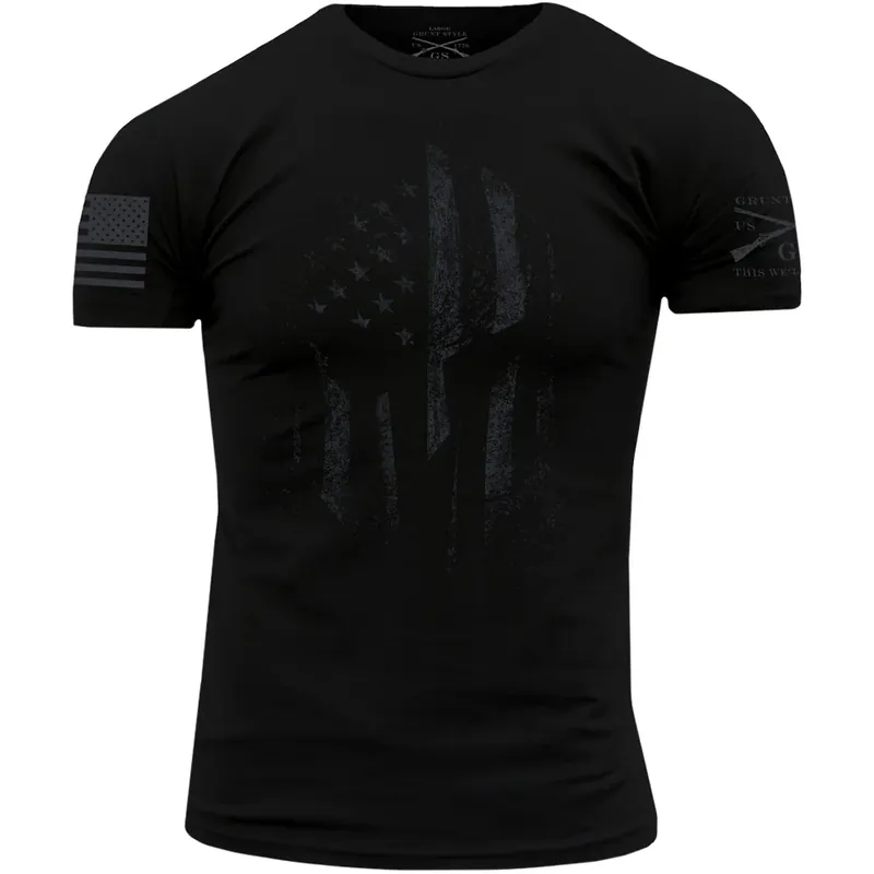 Betaalbaar Grunt Style Spectre Spartan Crewneck T-shirt - Zwart S