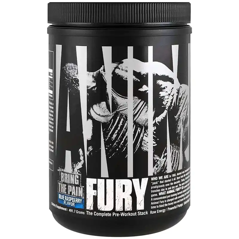 Meest Verkocht Universal Nutrition Animal Fury Voedingssupplement - Blauwe framboos - 30 porties