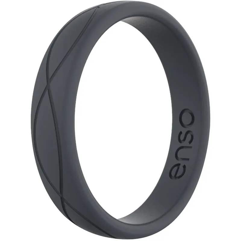 Enso Rings Dames Infinity Series Siliconen Ring - Leisteen Meest Verkocht