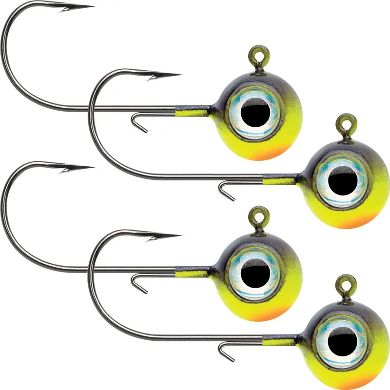 VMC Neon Moon Eye 1/8 Oz. 3D Holografische Jig - 4-Pack - Redtail Chub Beperkt Aanbod