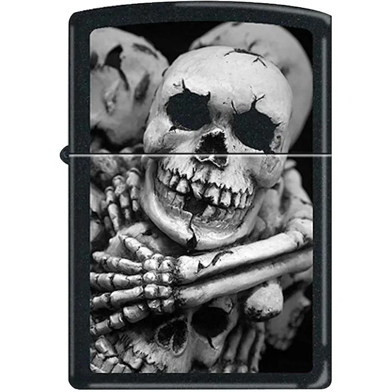 Zippo Till Death Do Us Part Zwart Mat Zakaansteker Express Levering