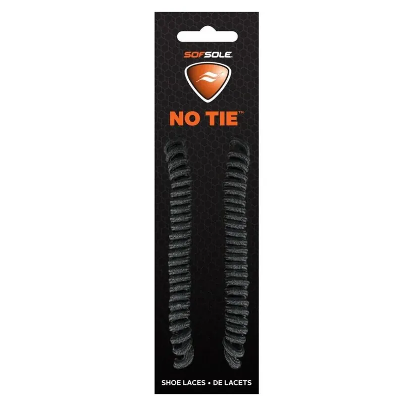 Seizoensaanbieding Sof Sole No Tie Shoe Laces - 27"-45" - Zwart