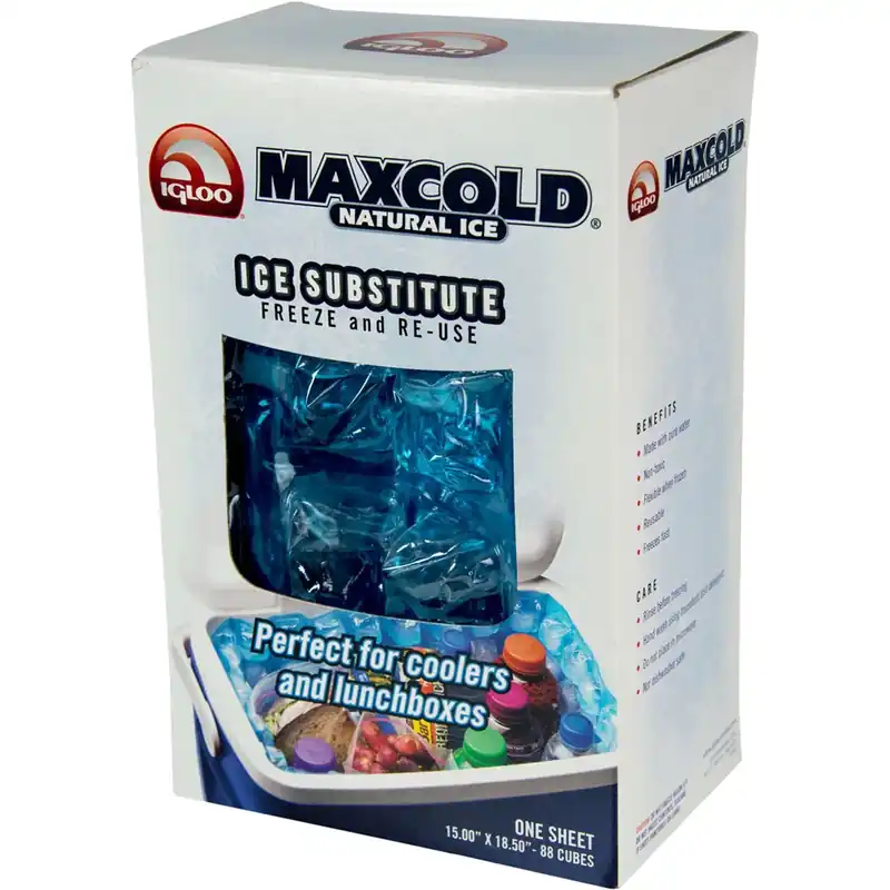 Goedkoop IGLOO MaxCold 88 Cube Natural Ice Sheet - Blauw