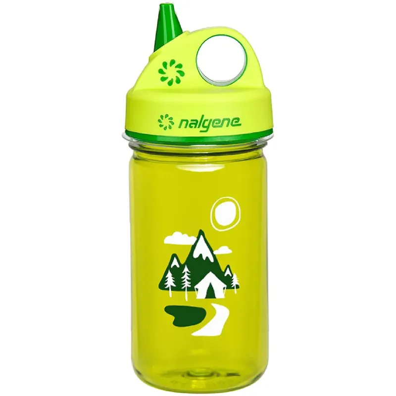 Merkproduct Nalgene Tritan Grip 'n Gulp Waterfles - 12 oz. - Green Trail/Groen
