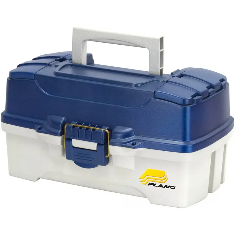 Plano Two Tray Fishing Tackle Box - Model: 6202-06 - Blauw/Wit Shop Nu