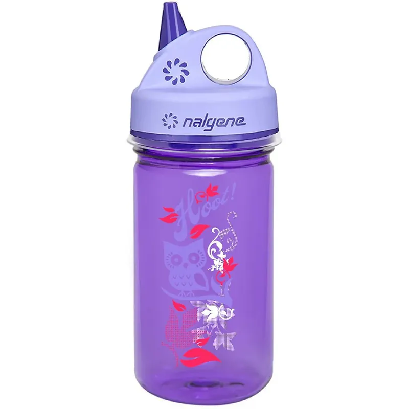 Nalgene Sustain 12 oz. Tritan Grip 'n Gulp Waterfles - Hoot Paars/Paars Alleen Vandaag