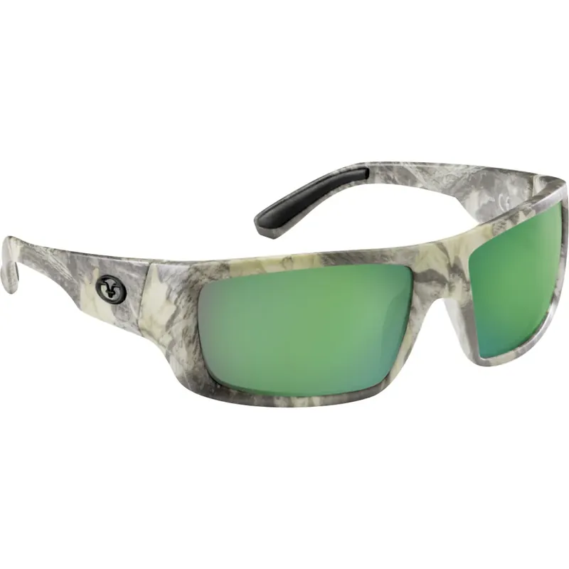 Betrouwbaar Flying Fisherman Sargasso gepolariseerde zonnebril Matte Camo/Ambergroene Spiegel