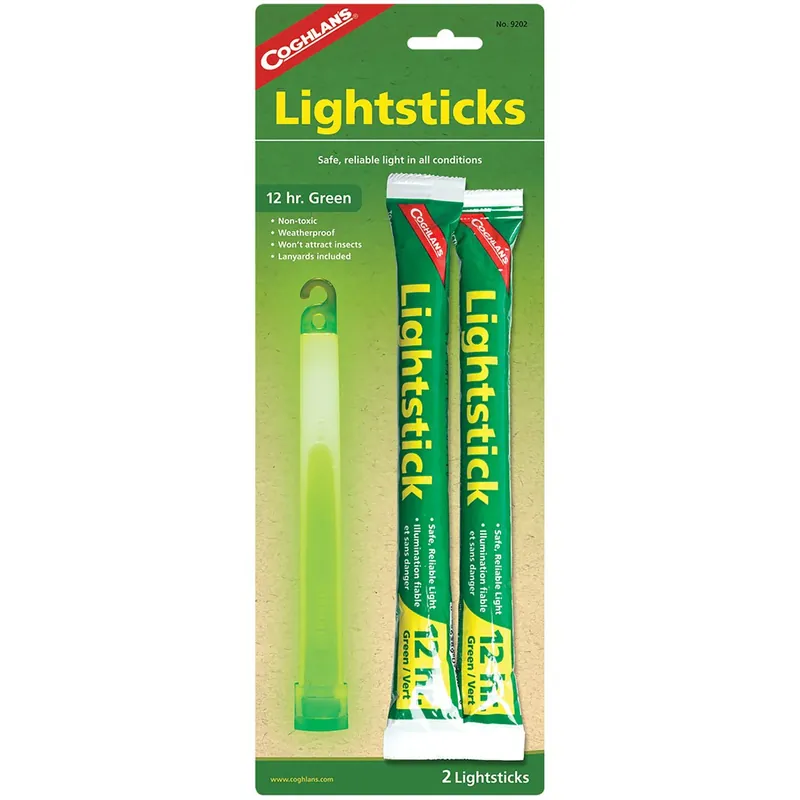 Goedkoop Coghlan's Snaplight Lightsticks 12 uur (2-pack) Weerbestendig veiligheidslichtgereedschap Groen