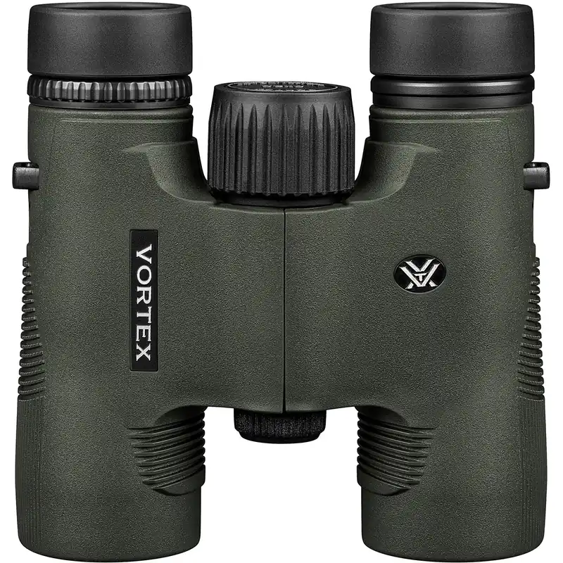 Lage Kosten Vortex Optics Diamondback HD 10x28 verrekijker met koffer en GlassPak-harnas DB-211