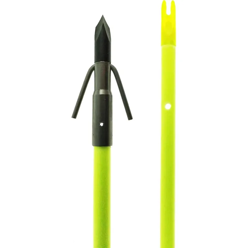 Muzzy Classic Chartreuse Fish Arrow met Gar Point (Nock geïnstalleerd) Beste Prijs