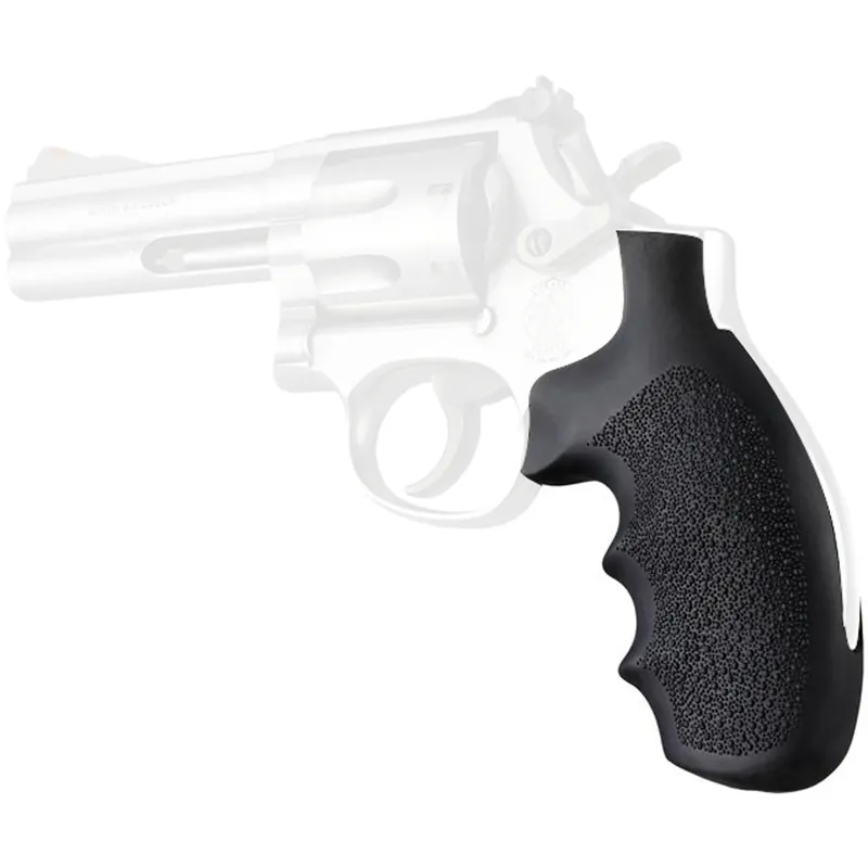 Lage Prijs Hogue S&W K of L Frame Ronde Butt Rubber Monogrip - Zwart