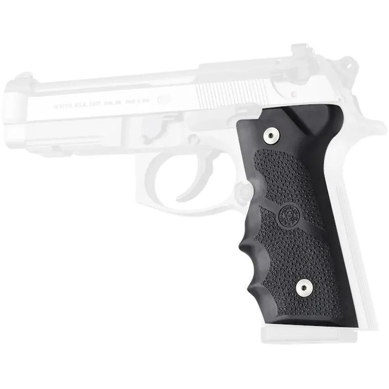 Flitsaanbieding Hogue Beretta 92 M9A3/Vertec OverMolded Rubberen Grip - Zwart