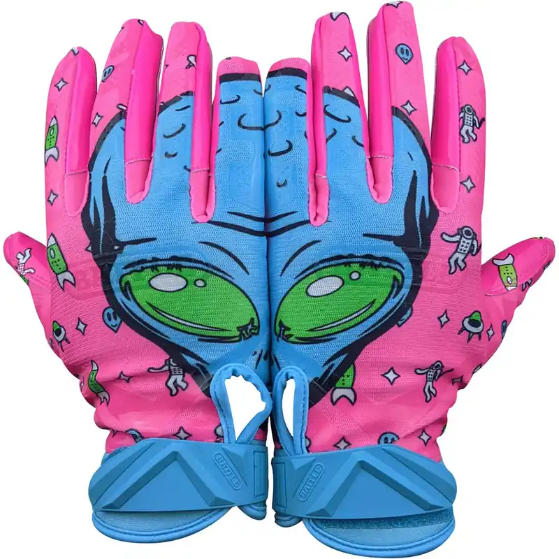 Koopje Battle Sports Adult Alien Cloaked Football Receiver Handschoenen - Roze S