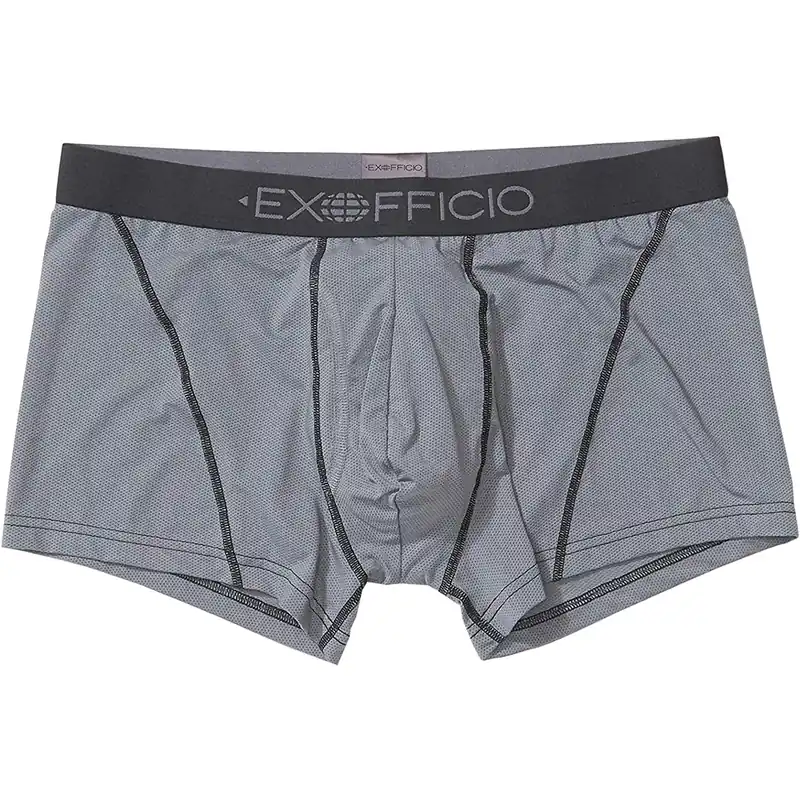 Gereduceerde Prijs ExOfficio Give-N-Go 2.0 Sport Mesh 3" Boxer Briefs - Staal Onyx/Zwart S