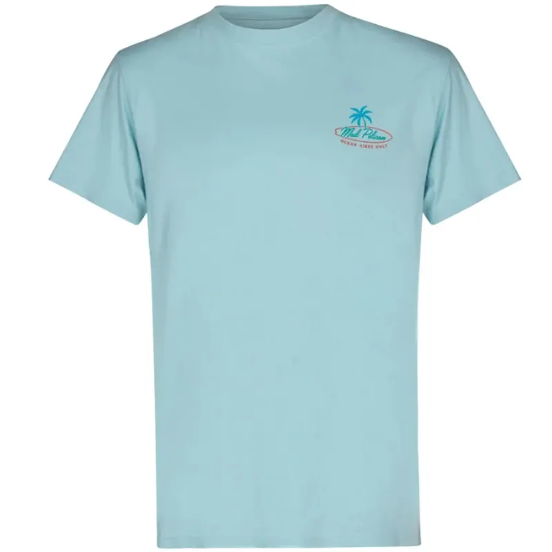 Mad Pelican Ocean Vibes Surfer Perfection Grafisch T-shirt - Kristalblauw S Bestel Nu