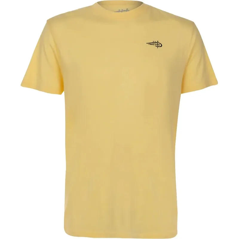 Reel Life Neptune Ocean Washed Tarpon Head T-shirt - Gouden Haze M Uitverkoop