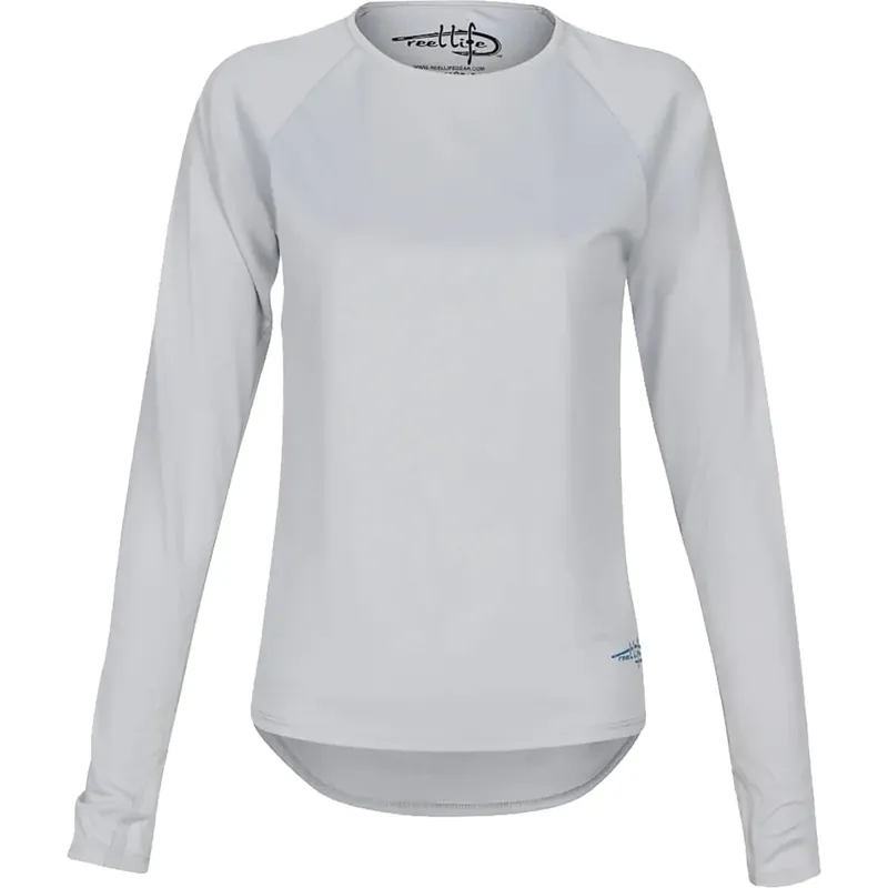 Reel Life Dames Mangrove UV T-shirt met lange mouwen - Gletsjergrijs M Lage Kosten