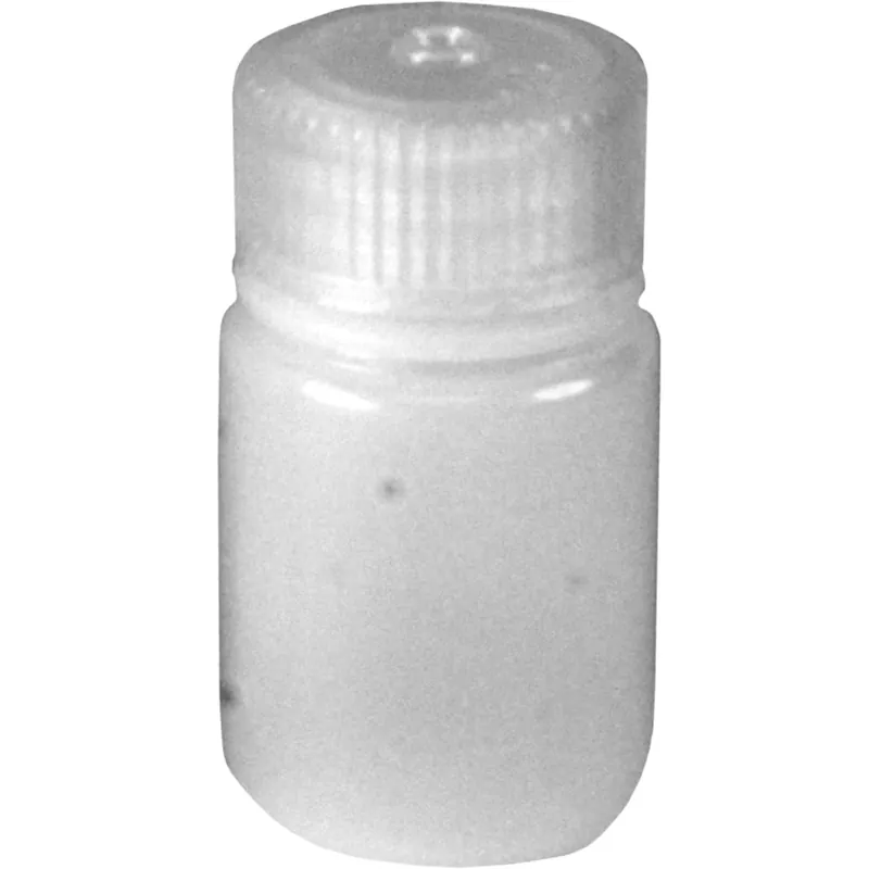 Beperkte Voorraad Nalgene HDPE Plastic Brede Mond Opslagfles - Helder 1 oz.
